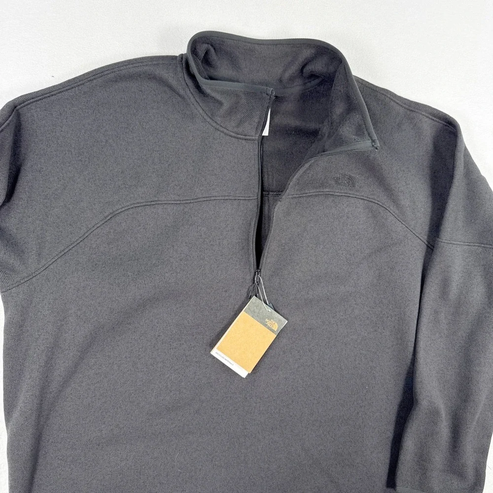 The North Face Front Range Fleece Jacket 1/4 Zip Size 4XL TNF Black Heather NEW